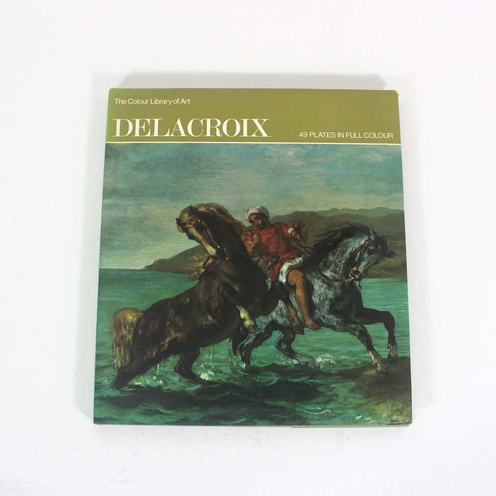 1969 Delacroix Book Hardcover Hard Cover, Gift for Him Her Art Lover